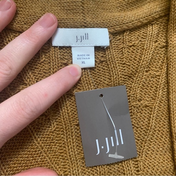 J. Jill Perfect Relaxed Open Front Cardigan Size Extra Large XL New with Tag - Picture 5 of 6